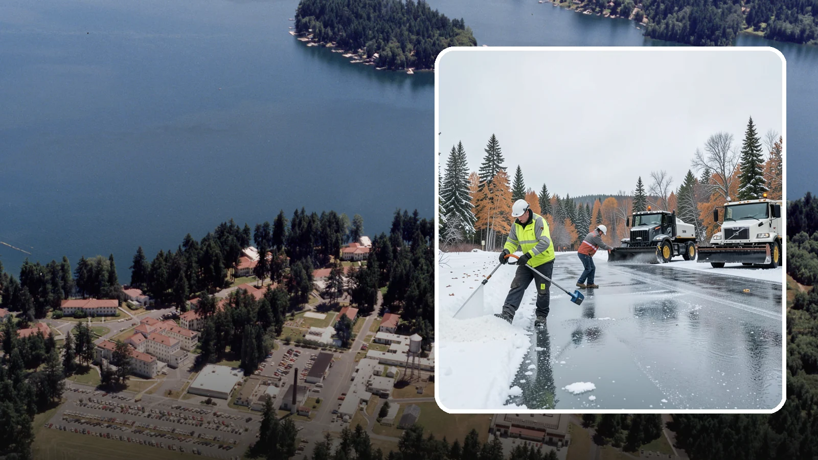 Calcium Chloride Application in Lakewood, Pierce County, WA - Calcium chloride application delivers the fastest, deepest melt for the hardest freezes Western Washington sees.
