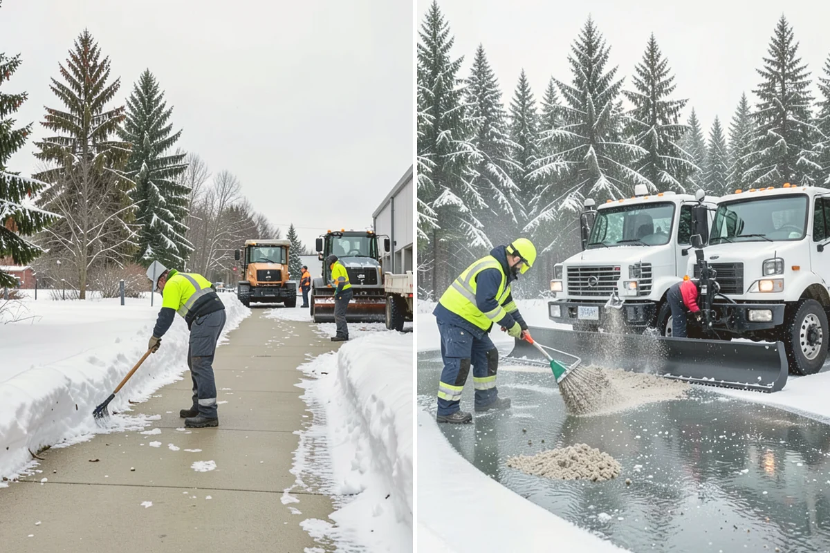 Calcium Chloride Application in Lynnwood, Snohomish County, WA - Reserve calcium chloride for the most severe cold events