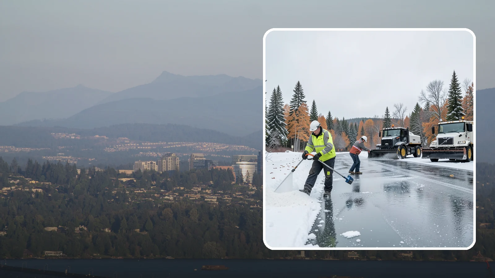 Calcium Chloride Application in Medina, King County, WA - Calcium chloride application delivers the fastest, deepest melt for the hardest freezes Western Washington sees.