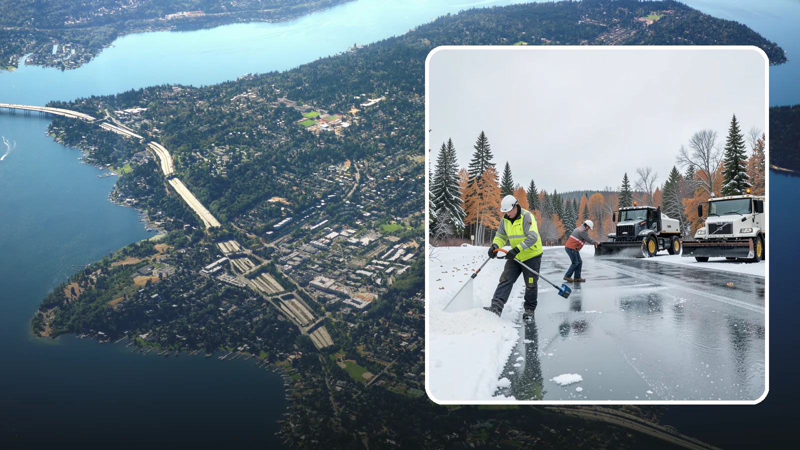 Calcium Chloride Application in Mercer Island, King County, WA - Calcium chloride application delivers the fastest, deepest melt for the hardest freezes Western Washington sees.