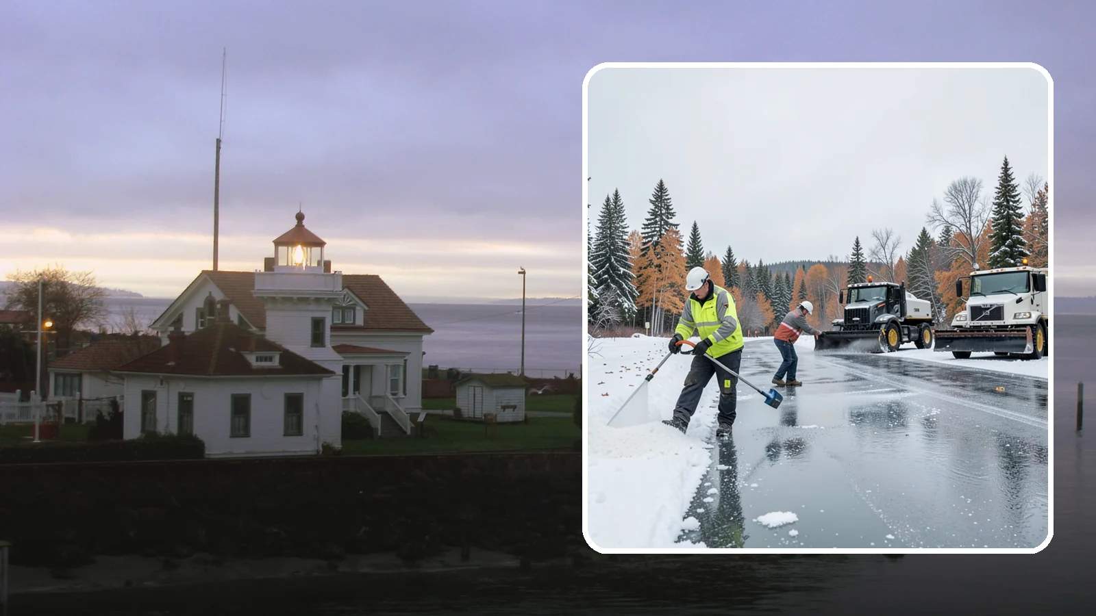 Calcium Chloride Application in Mukilteo, Snohomish County, WA - Calcium chloride application delivers the fastest, deepest melt for the hardest freezes Western Washington sees.