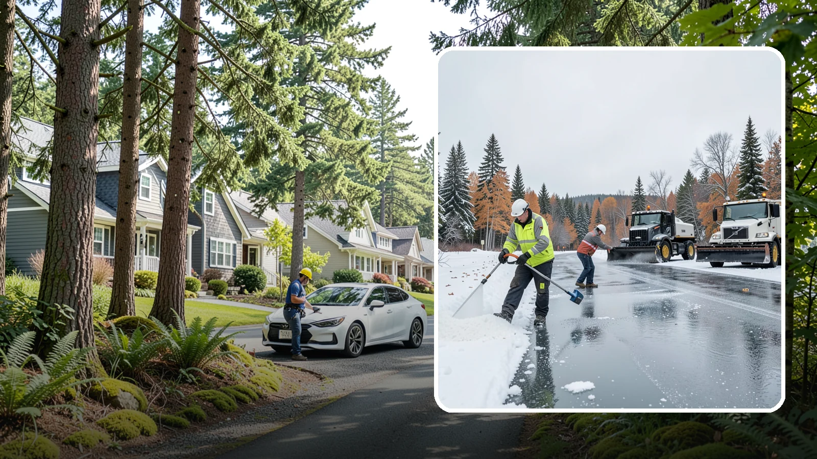 Calcium Chloride Application in Normandy Park, King County, WA - Calcium chloride application delivers the fastest, deepest melt for the hardest freezes Western Washington sees.