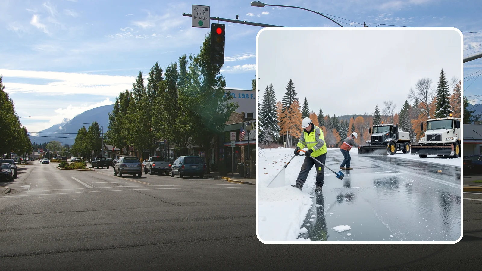 Calcium Chloride Application in North Bend, King County, WA - Calcium chloride application delivers the fastest, deepest melt for the hardest freezes Western Washington sees.