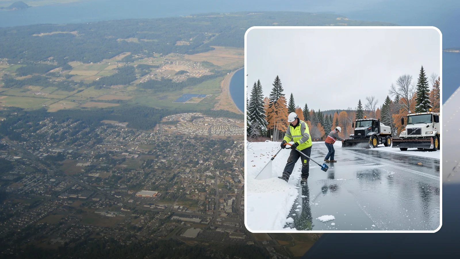 Calcium Chloride Application in Oak Harbor, Island County, WA - Calcium chloride application delivers the fastest, deepest melt for the hardest freezes Western Washington sees.