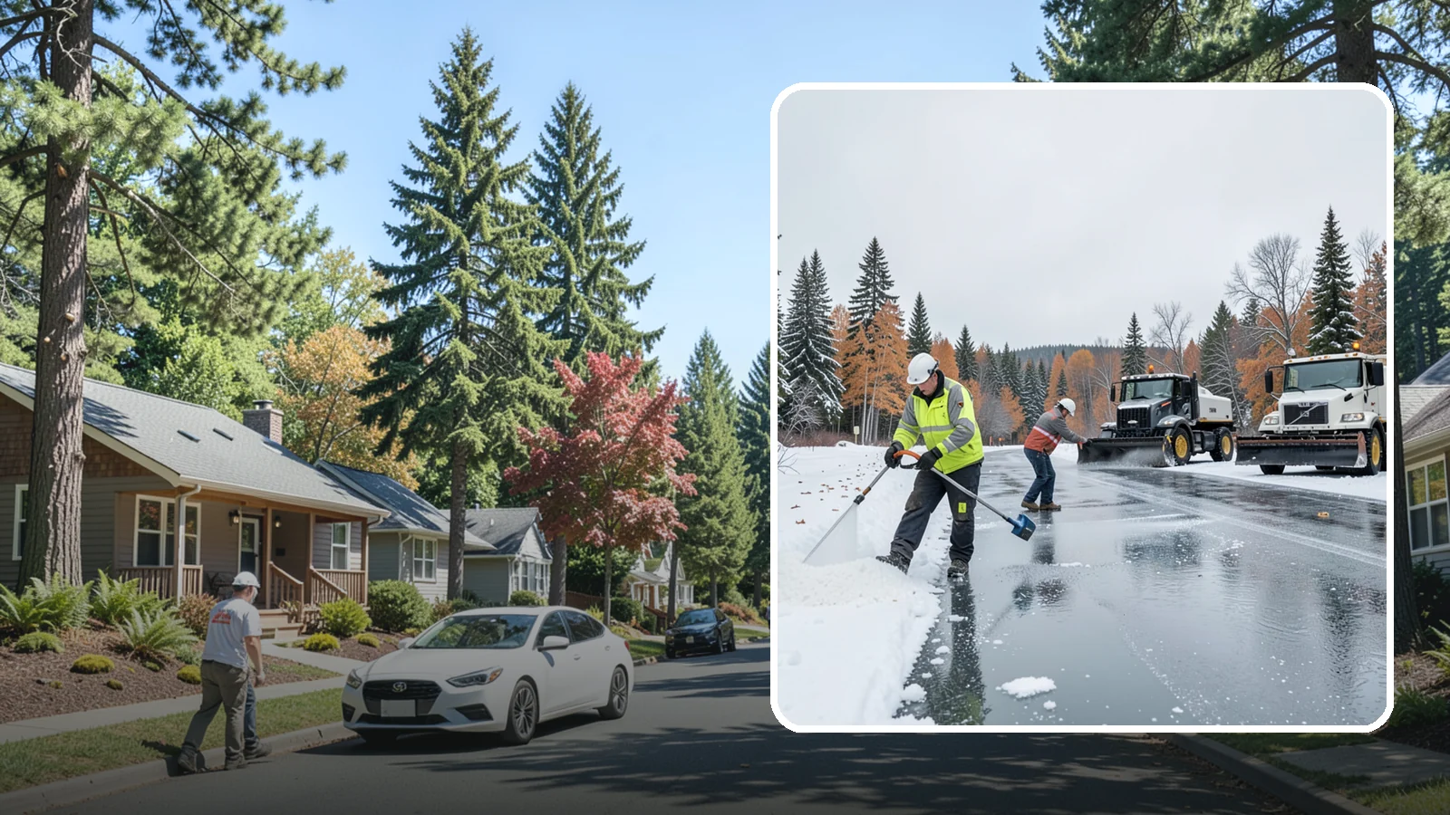 Calcium Chloride Application in Orting, Pierce County, WA - Calcium chloride application delivers the fastest, deepest melt for the hardest freezes Western Washington sees.