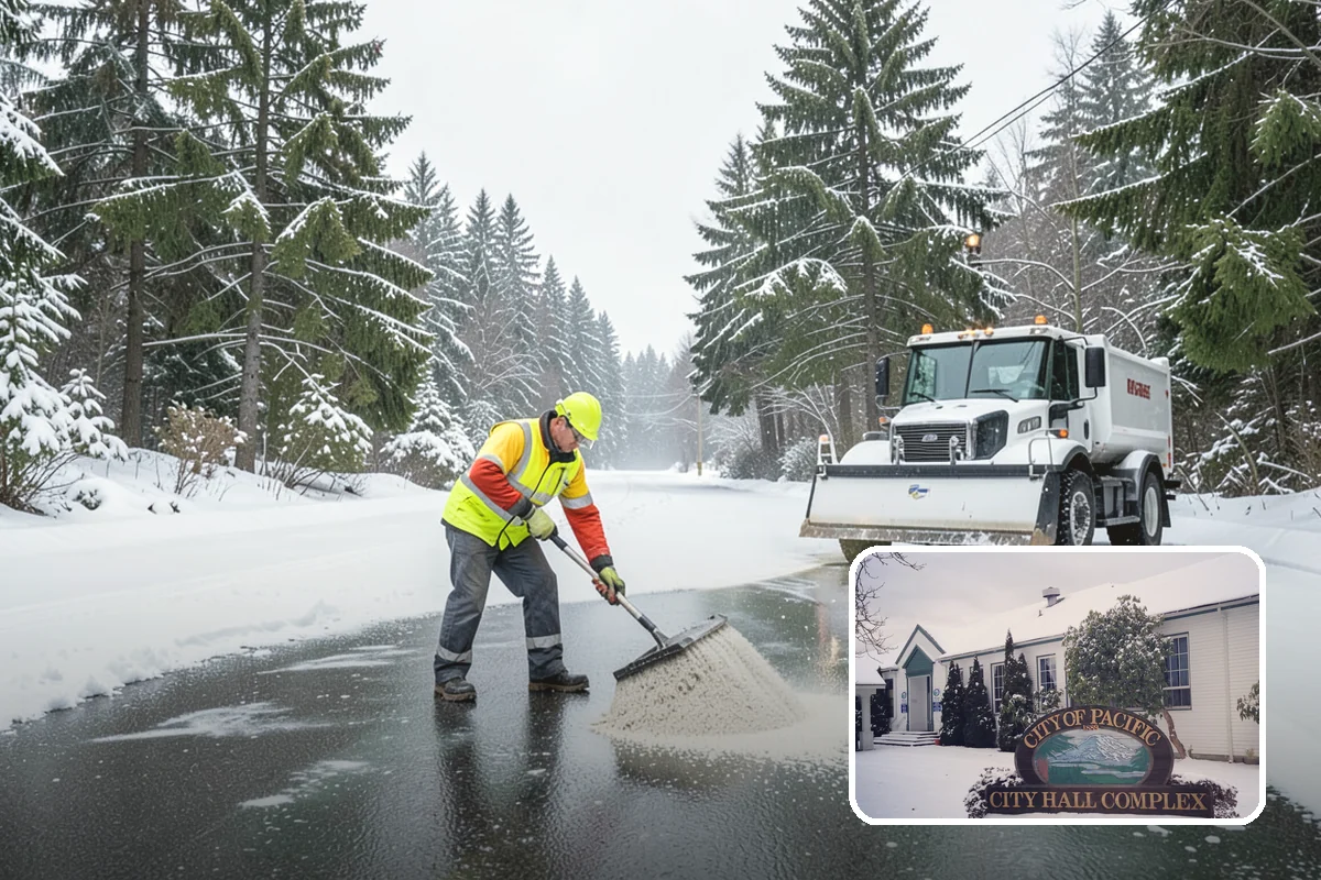 Calcium Chloride Application in Pacific, King County, WA - Fastest melt available for the deepest PNW freezes