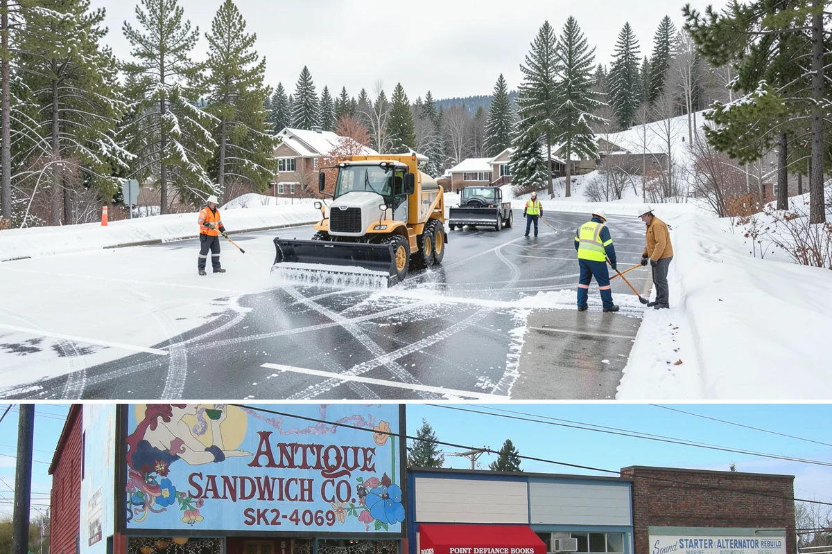 Calcium Chloride Application in Ruston, Pierce County, WA - Calcium chloride application is used during the deepest freezes of December through February, when Puget Sound outflow events...