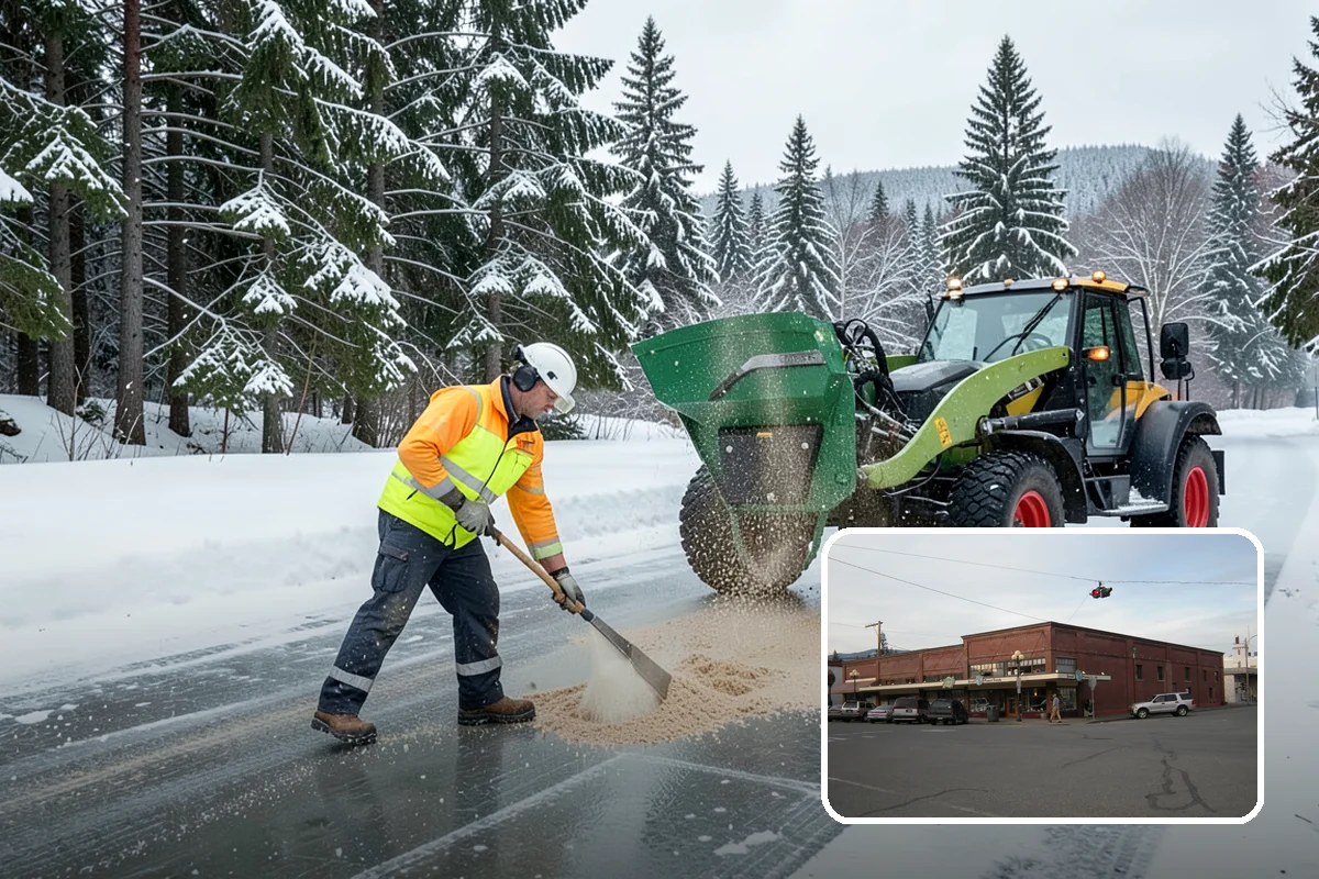 Calcium Chloride Application in Sedro-Woolley, Skagit County, WA - Fastest melt available for the deepest PNW freezes