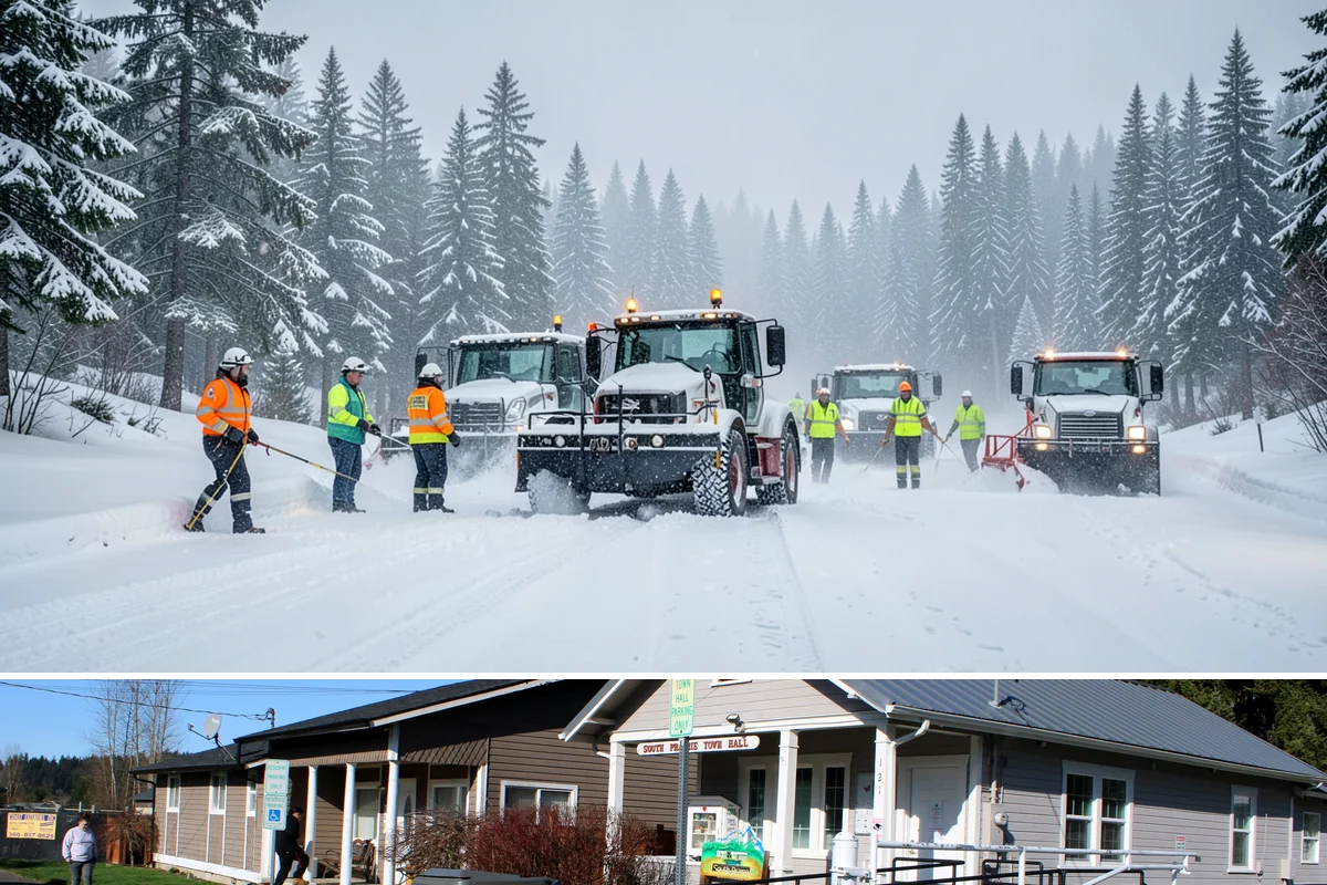 Calcium Chloride Application in South Prairie, Pierce County, WA - Calcium chloride application is used during the deepest freezes of December through February, when Puget Sound outflow events...