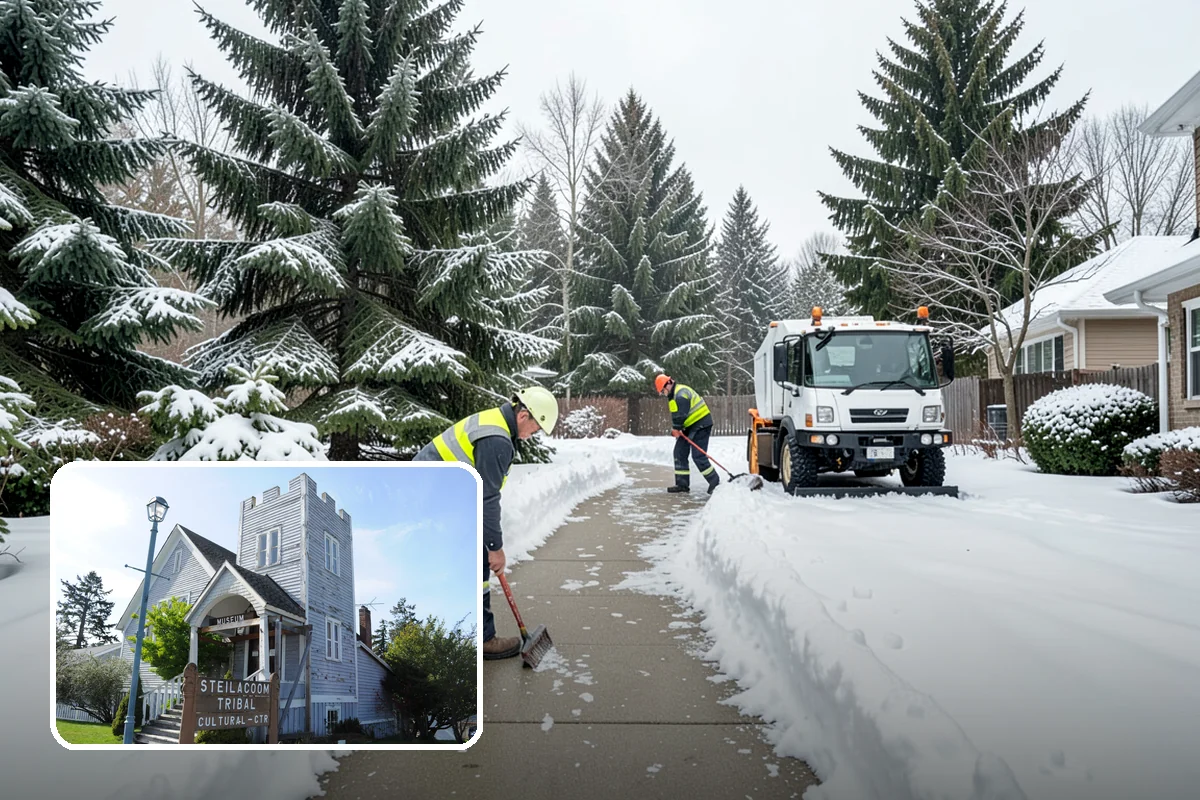 Calcium Chloride Application in Steilacoom, Pierce County, WA - Fastest melt available for the deepest PNW freezes