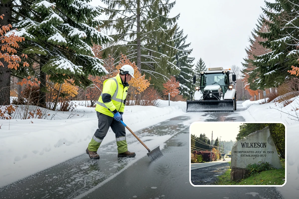 Calcium Chloride Application in Wilkeson, Pierce County, WA - Fastest melt available for the deepest PNW freezes