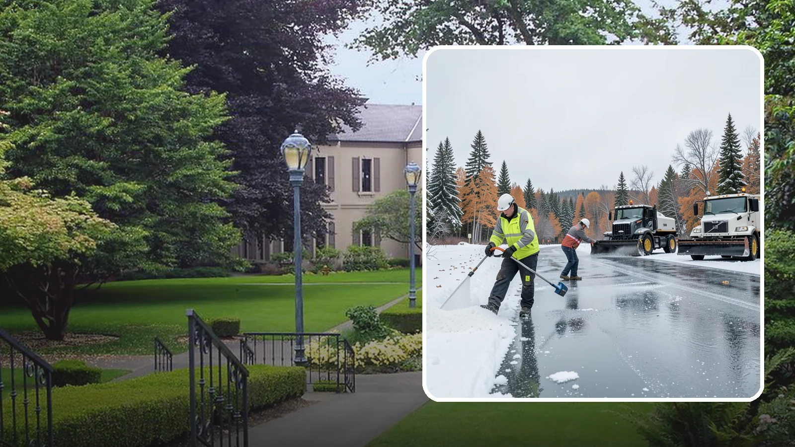Calcium Chloride Application in Woodinville, King County, WA - Calcium chloride application delivers the fastest, deepest melt for the hardest freezes Western Washington sees.
