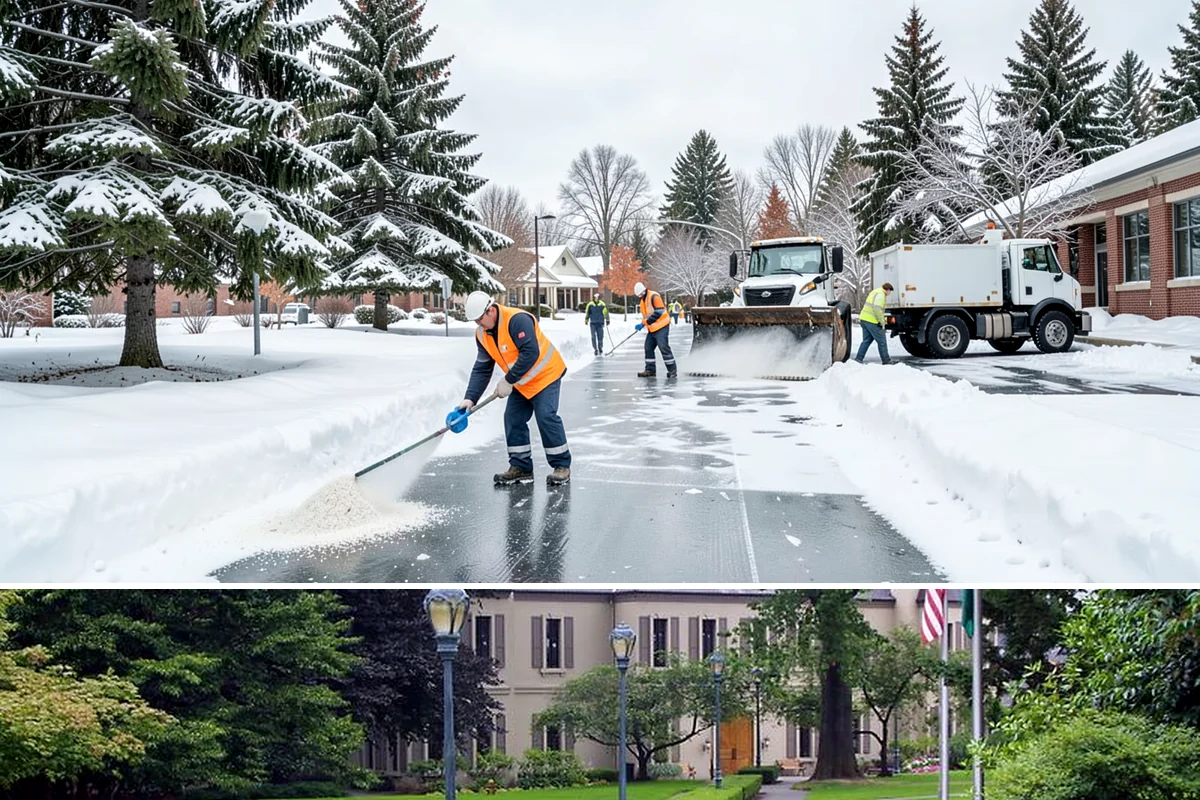 Calcium Chloride Application in Woodinville, King County, WA - Calcium chloride application is used during the deepest freezes of December through February, when Puget Sound outflow events...