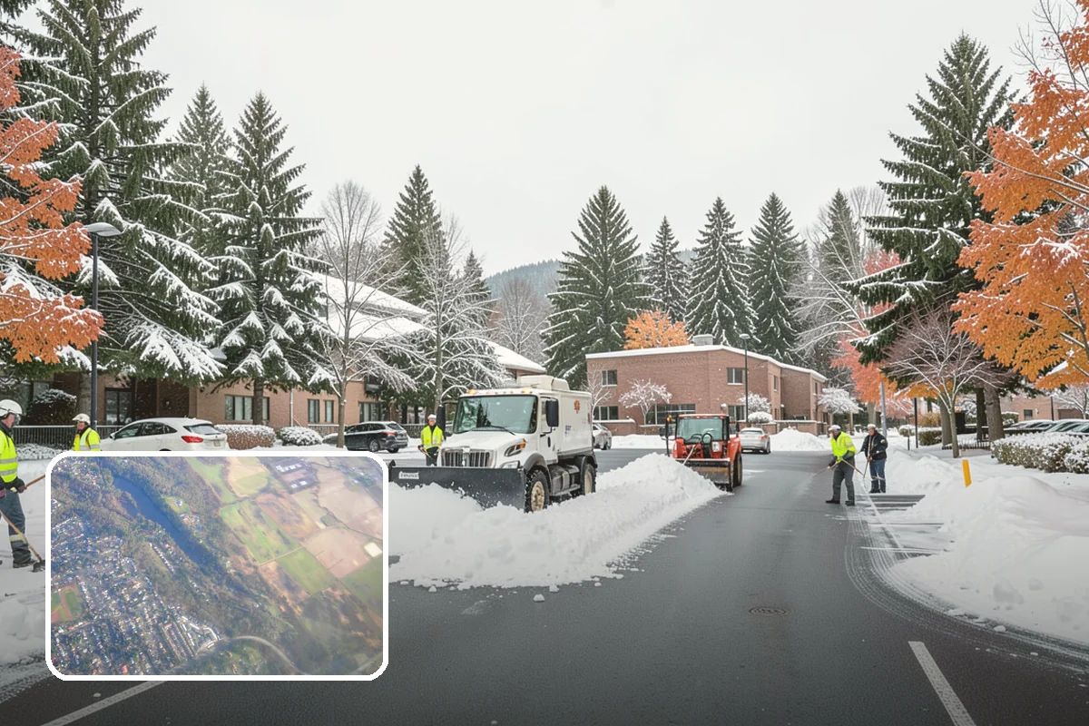 Calcium Chloride Spreading in Algona, King County, WA - Stays active down into the single digits when rock salt fails