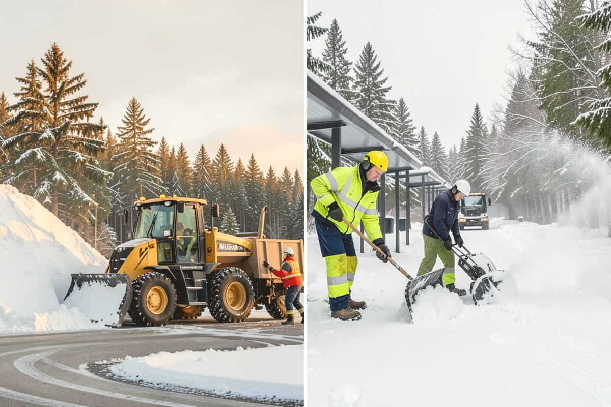 Calcium Chloride Spreading in Algona, King County, WA - Identify the coldest, most shaded surfaces that need a stronger deicer