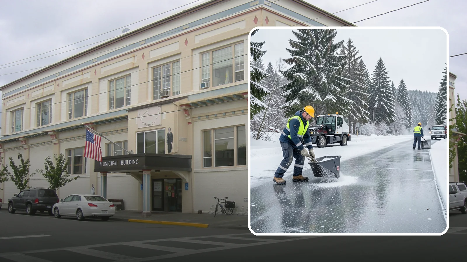 Calcium Chloride Spreading in Anacortes, Skagit County, WA - Calcium chloride spreading tackles ice at the sub-freezing temperatures where ordinary rock salt stops working.