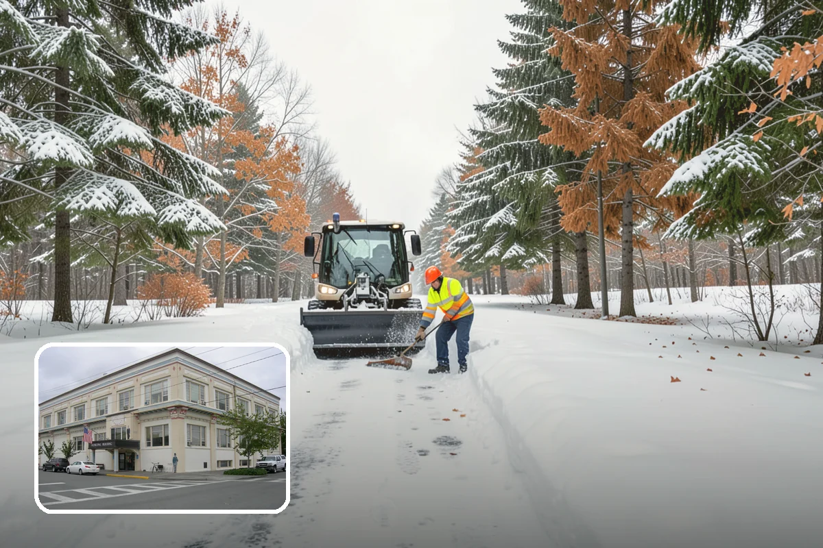 Calcium Chloride Spreading in Anacortes, Skagit County, WA - Stays active down into the single digits when rock salt fails