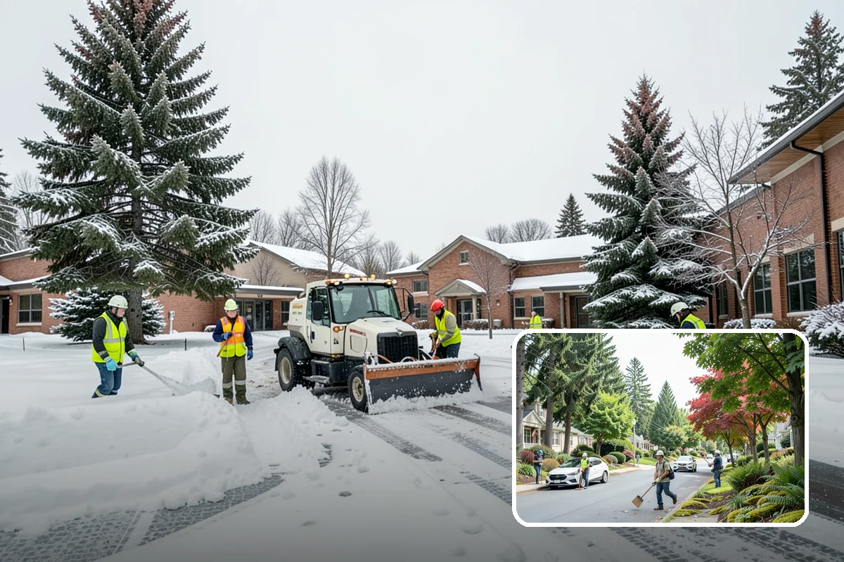 Calcium Chloride Spreading in Beaux Arts Village, King County, WA - Stays active down into the single digits when rock salt fails