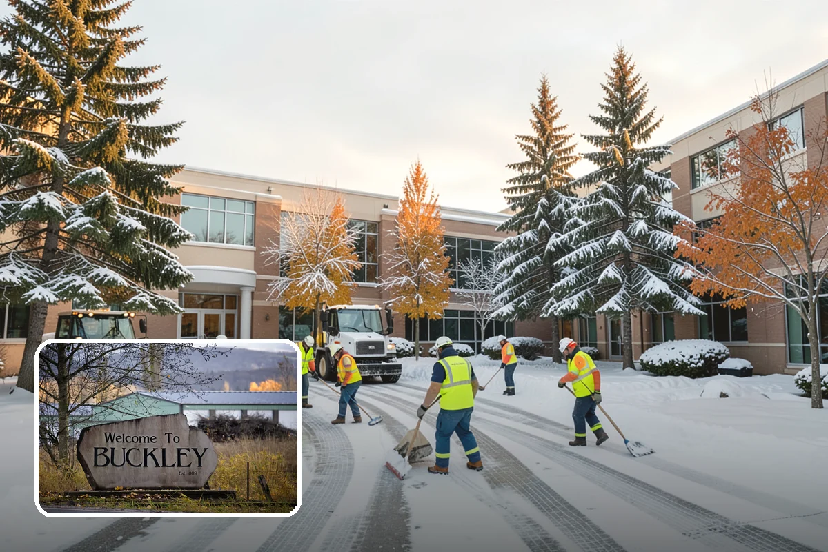 Calcium Chloride Spreading in Buckley, Pierce County, WA - Stays active down into the single digits when rock salt fails
