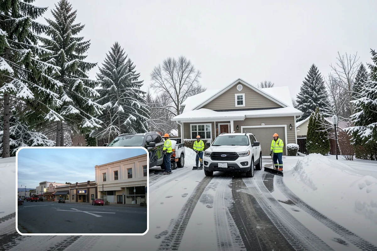 Calcium Chloride Spreading in Burlington, Skagit County, WA - Stays active down into the single digits when rock salt fails