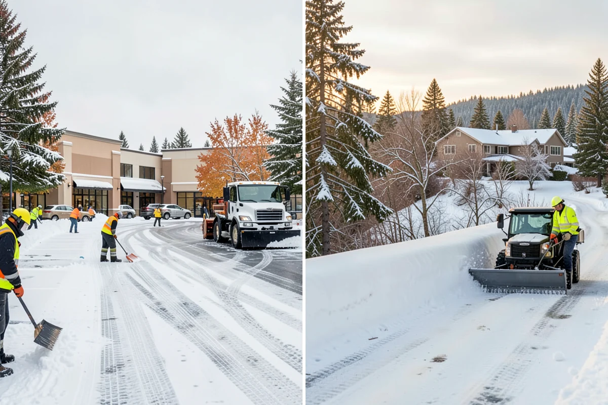 Calcium Chloride Spreading in Clyde Hill, King County, WA - Identify the coldest, most shaded surfaces that need a stronger deicer