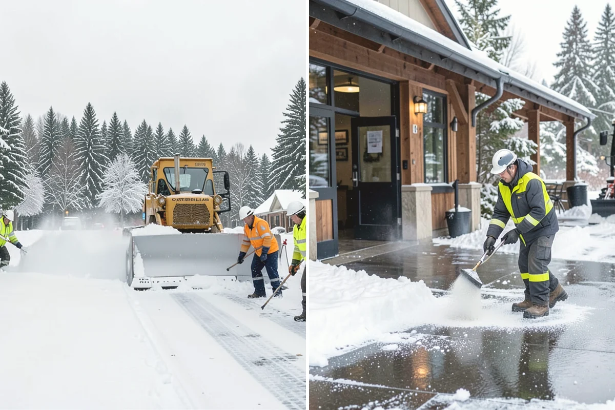 Calcium Chloride Spreading in Covington, King County, WA - Identify the coldest, most shaded surfaces that need a stronger deicer