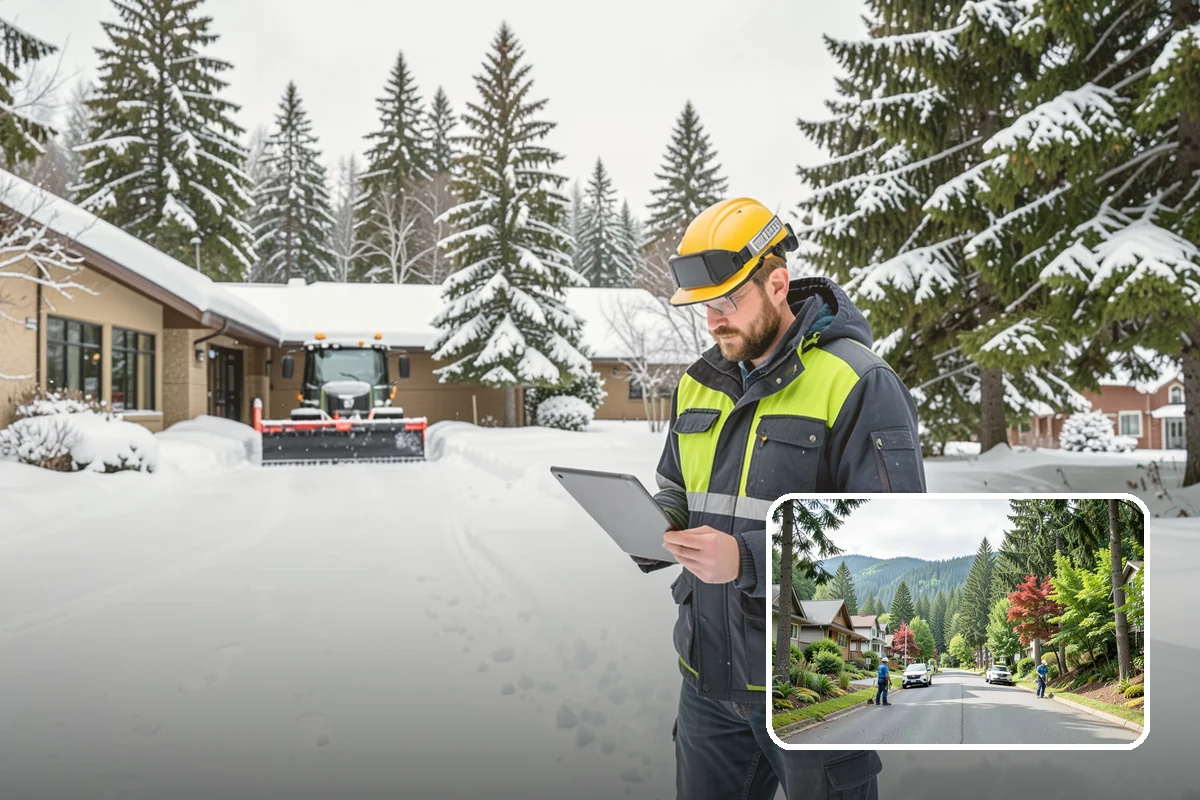 Calcium Chloride Spreading in Darrington, Snohomish County, WA - Stays active down into the single digits when rock salt fails