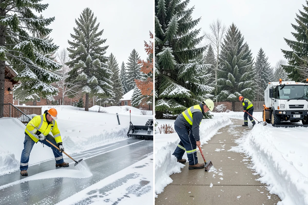 Calcium Chloride Spreading in DuPont, Pierce County, WA - Identify the coldest, most shaded surfaces that need a stronger deicer