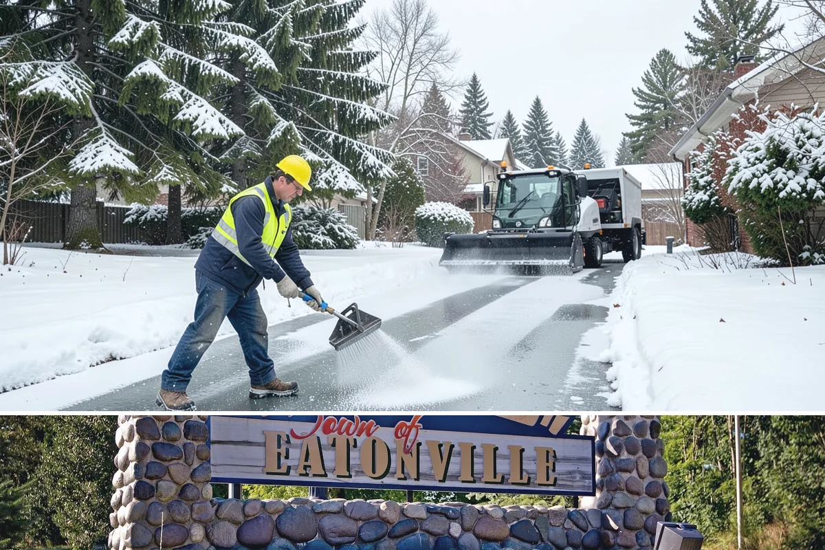 Calcium Chloride Spreading in Eatonville, Pierce County, WA - Calcium chloride is deployed during the deepest cold spells, typically December through January when arctic air settles over the...