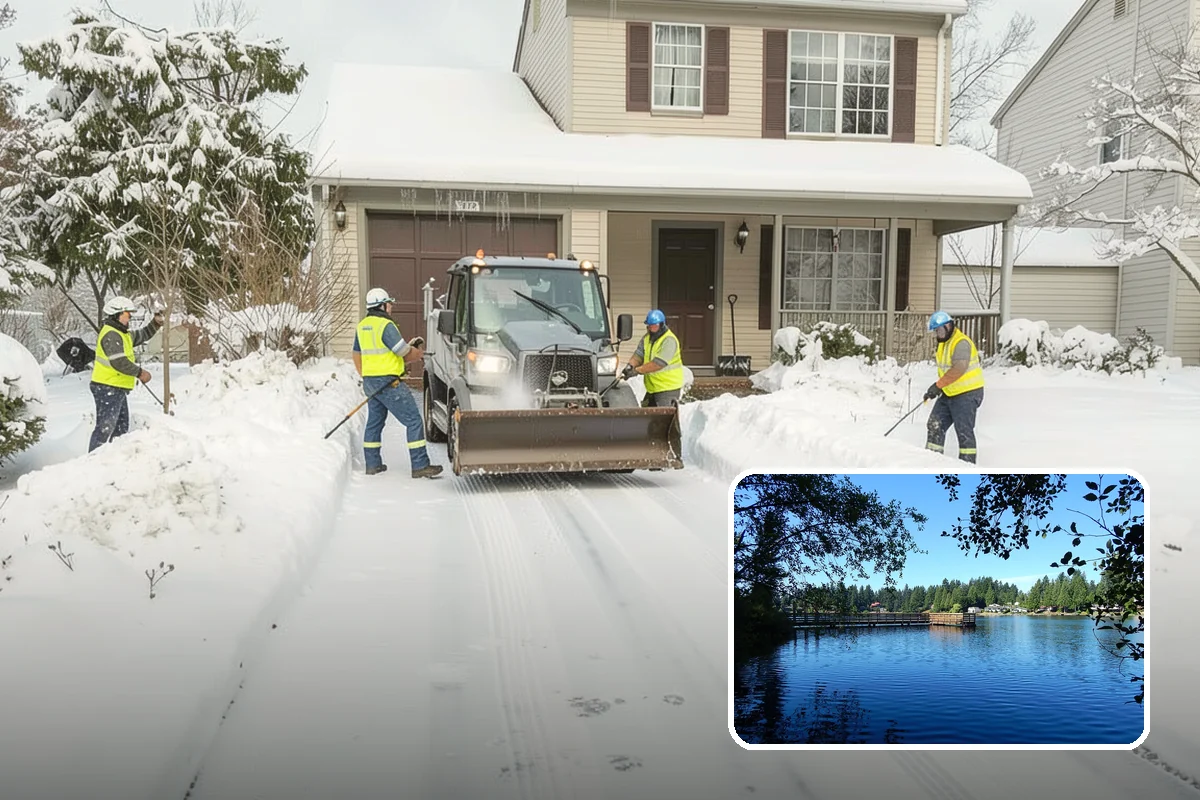 Calcium Chloride Spreading in Federal Way, King County, WA - Stays active down into the single digits when rock salt fails