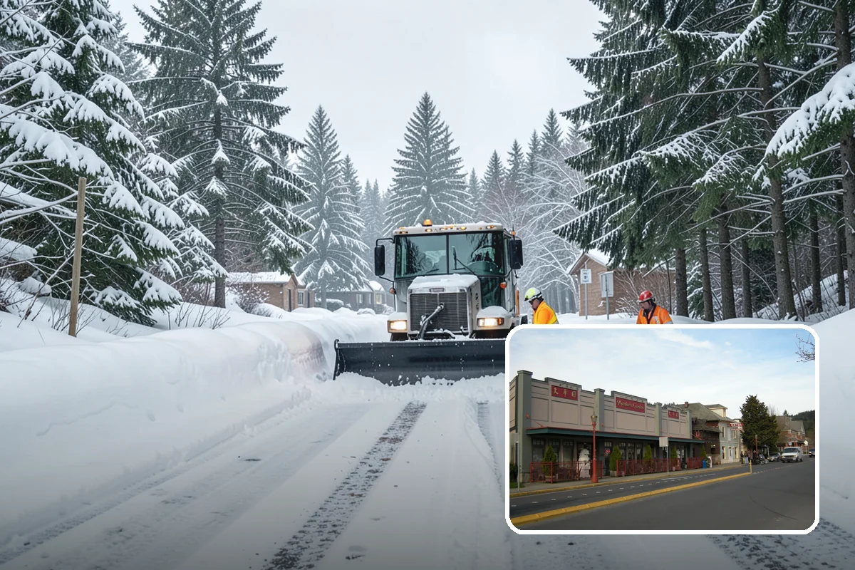 Calcium Chloride Spreading in Issaquah, King County, WA - Stays active down into the single digits when rock salt fails