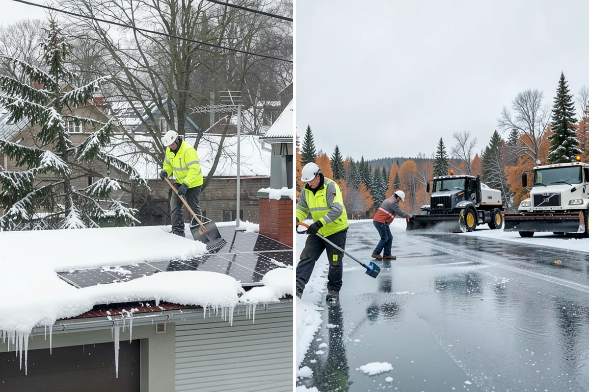 Calcium Chloride Spreading in Kenmore, King County, WA - Identify the coldest, most shaded surfaces that need a stronger deicer