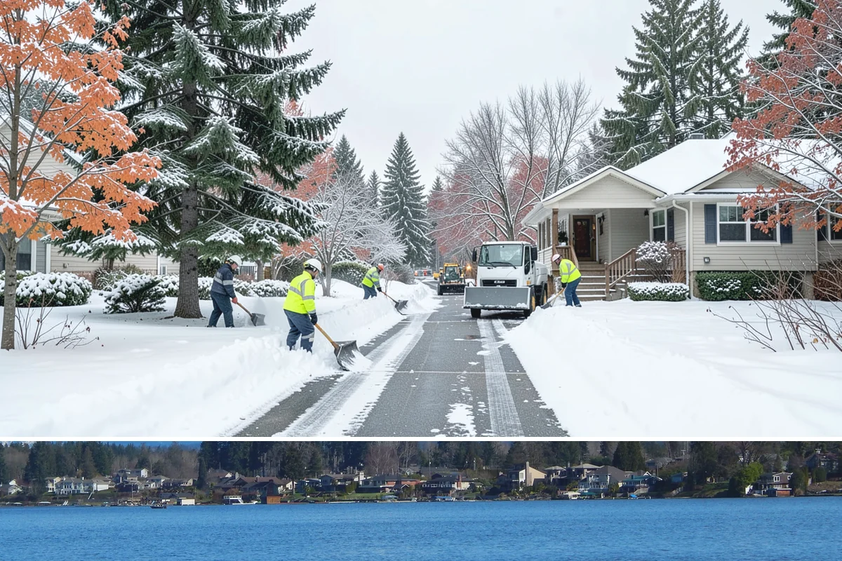 Calcium Chloride Spreading in Lake Stevens, Snohomish County, WA - Calcium chloride is deployed during the deepest cold spells, typically December through January when arctic air settles over the...