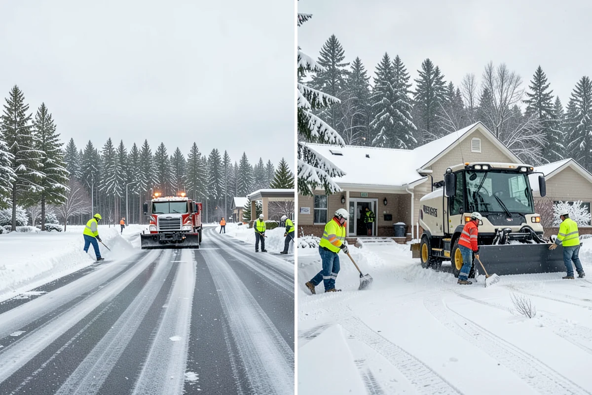 Calcium Chloride Spreading in Lakewood, Pierce County, WA - Identify the coldest, most shaded surfaces that need a stronger deicer