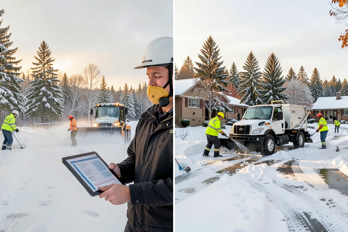 Calcium Chloride Spreading in Maple Valley, King County, WA - Identify the coldest, most shaded surfaces that need a stronger deicer