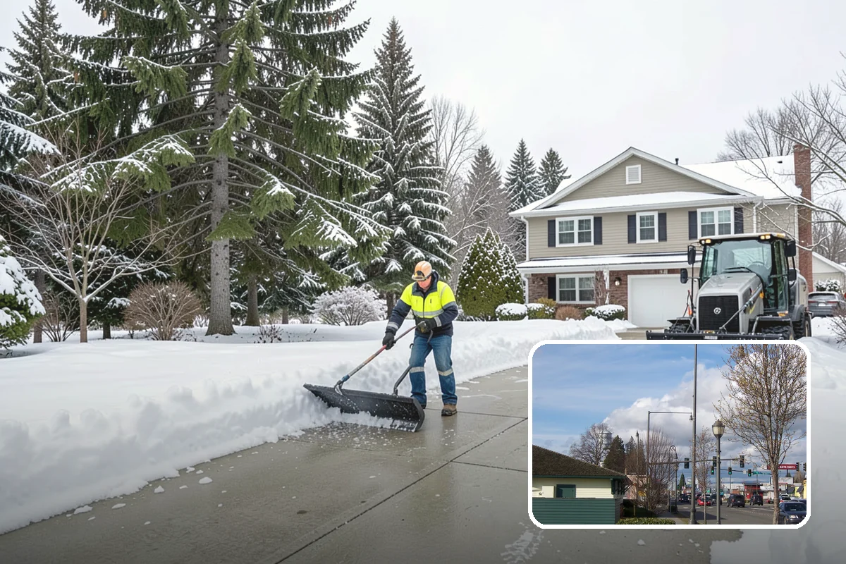 Calcium Chloride Spreading in Marysville, Snohomish County, WA - Stays active down into the single digits when rock salt fails