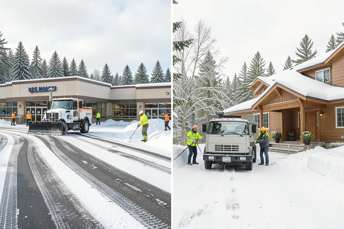 Calcium Chloride Spreading in Mercer Island, King County, WA - Identify the coldest, most shaded surfaces that need a stronger deicer