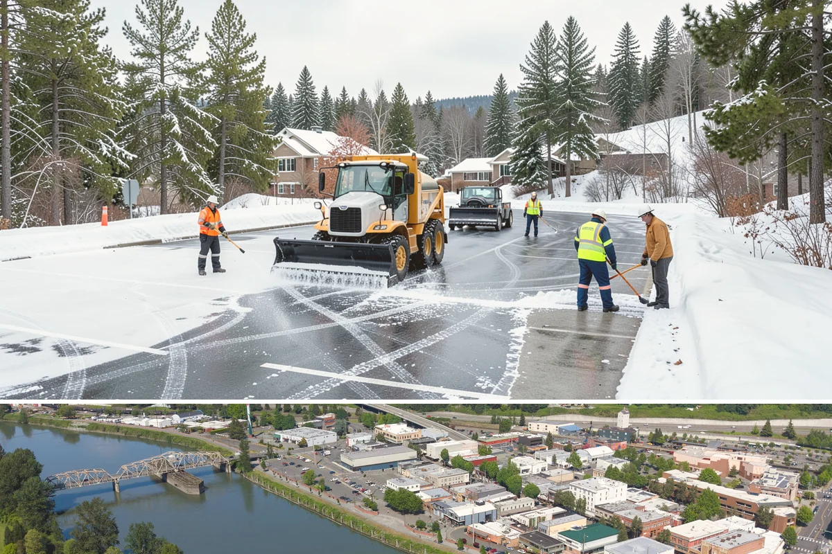 Calcium Chloride Spreading in Mount Vernon, Skagit County, WA - Calcium chloride is deployed during the deepest cold spells, typically December through January when arctic air settles over the...