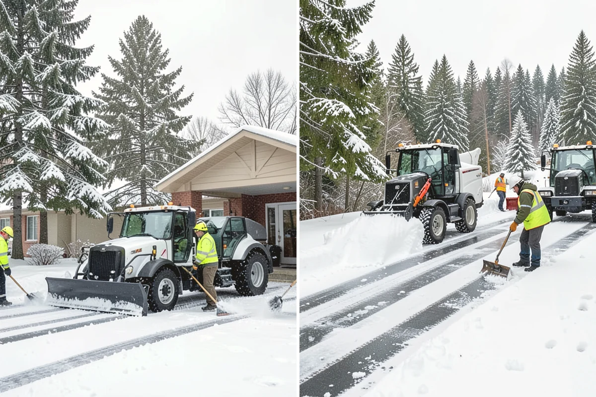 Calcium Chloride Spreading in Mountlake Terrace, Snohomish County, WA - Identify the coldest, most shaded surfaces that need a stronger deicer