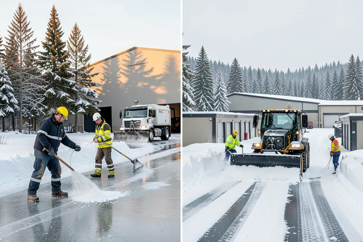 Calcium Chloride Spreading in Normandy Park, King County, WA - Identify the coldest, most shaded surfaces that need a stronger deicer