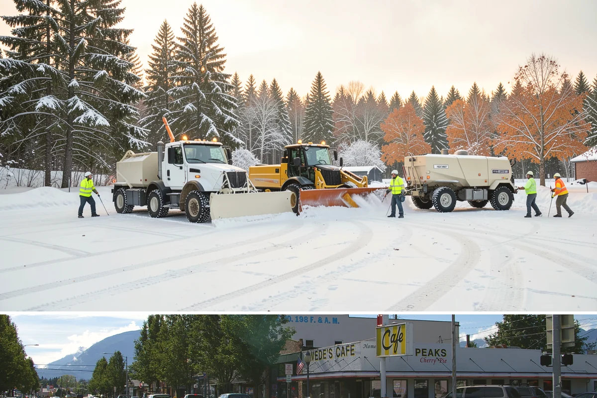Calcium Chloride Spreading in North Bend, King County, WA - Calcium chloride is deployed during the deepest cold spells, typically December through January when arctic air settles over the...