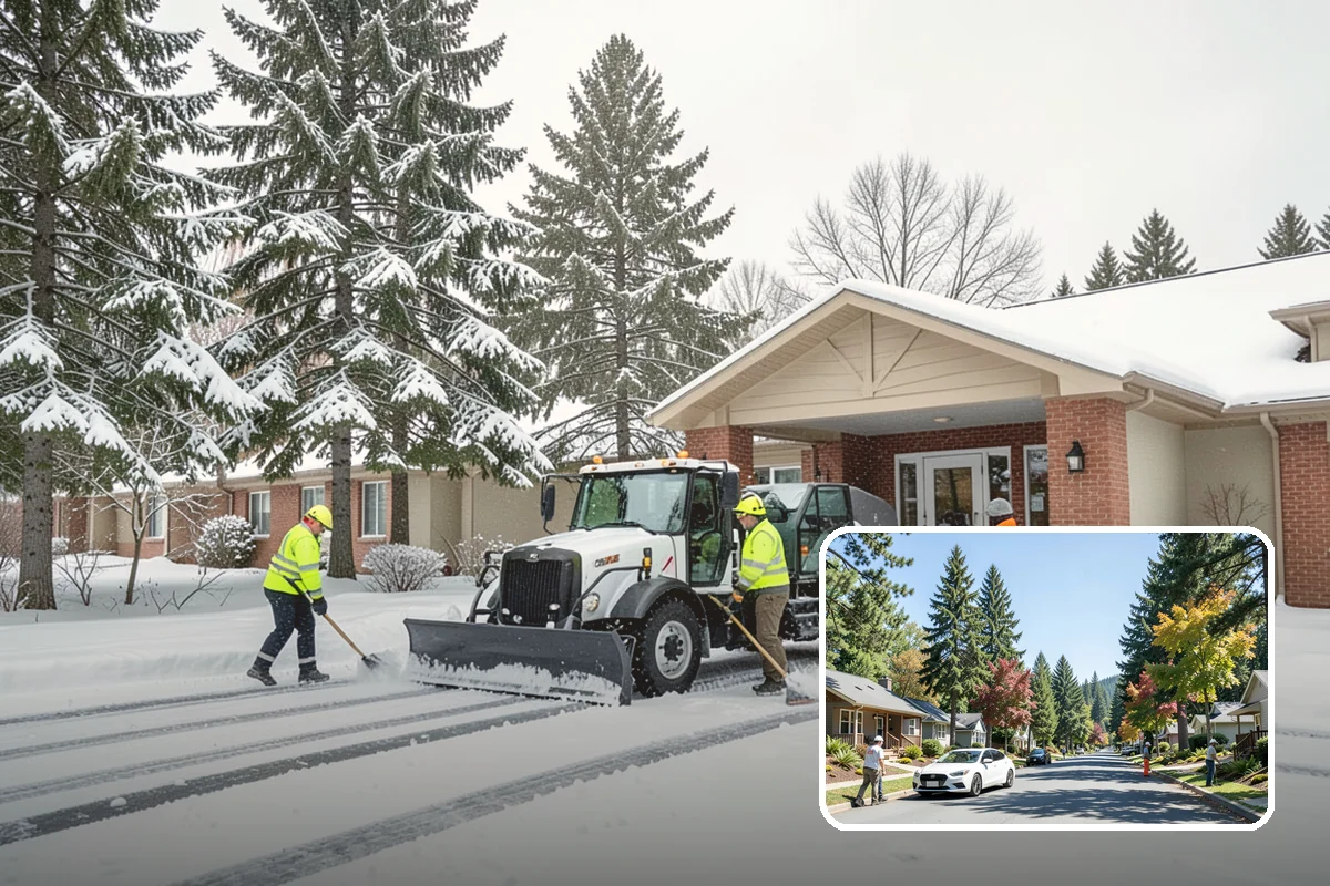 Calcium Chloride Spreading in Orting, Pierce County, WA - Stays active down into the single digits when rock salt fails