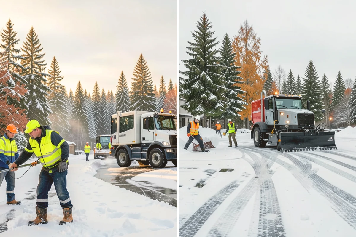 Calcium Chloride Spreading in Orting, Pierce County, WA - Identify the coldest, most shaded surfaces that need a stronger deicer