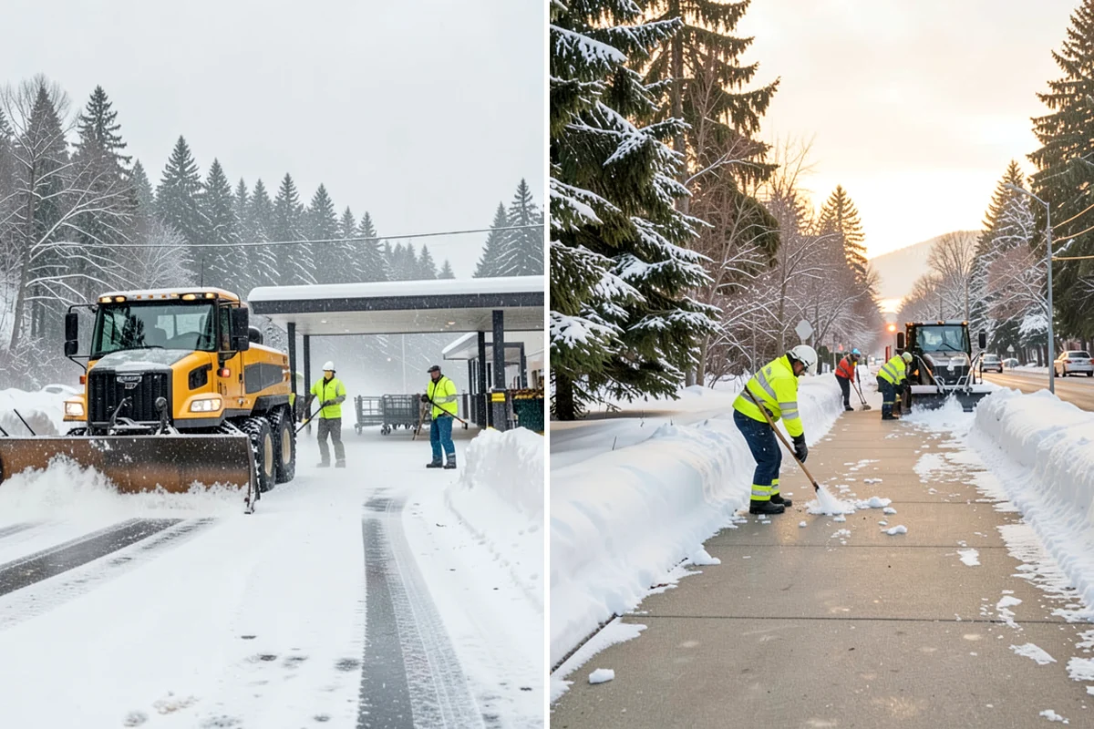 Calcium Chloride Spreading in Pacific, King County, WA - Identify the coldest, most shaded surfaces that need a stronger deicer