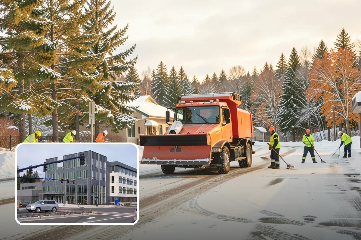 Calcium Chloride Spreading in Shoreline, King County, WA - Stays active down into the single digits when rock salt fails