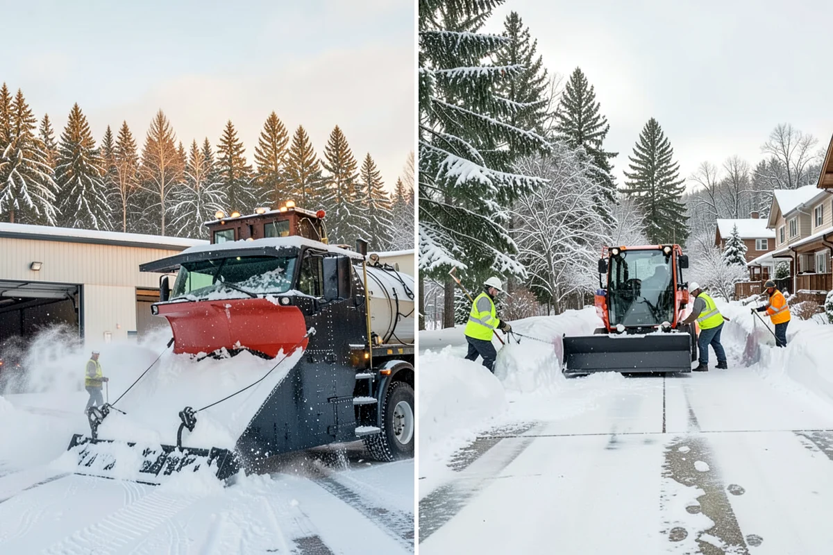 Calcium Chloride Spreading in Shoreline, King County, WA - Identify the coldest, most shaded surfaces that need a stronger deicer