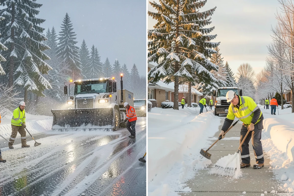 Calcium Chloride Spreading in Snohomish, Snohomish County, WA - Identify the coldest, most shaded surfaces that need a stronger deicer