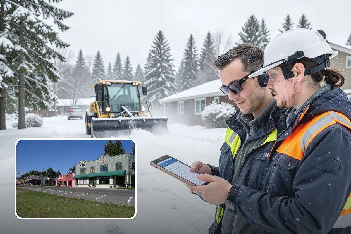 Calcium Chloride Spreading in Snoqualmie, King County, WA - Stays active down into the single digits when rock salt fails