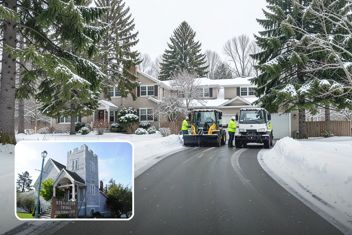 Calcium Chloride Spreading in Steilacoom, Pierce County, WA - Stays active down into the single digits when rock salt fails