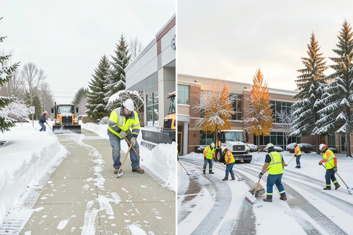 Calcium Chloride Spreading in Tukwila, King County, WA - Identify the coldest, most shaded surfaces that need a stronger deicer